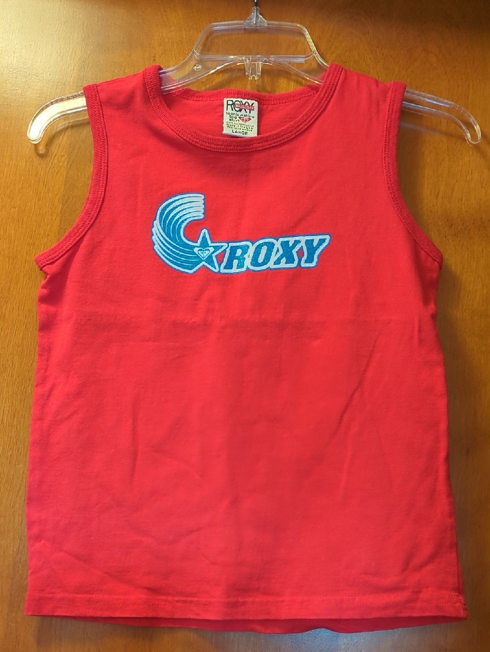 Roxy Red Tank with Blue Logo
